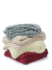 A pile of colorful towel